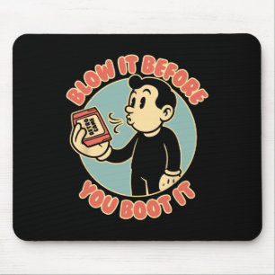 Retro-Gamer 80er 90er Vintage Nostalgie Papa Mousepad