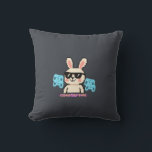 Retro Gamer Bunny Kissen<br><div class="desc">Sit back, grab your controller, and enjoy some "Comfort Time" with this adorable pixel art bunny! Featuring a retro 8-bit aesthetic and glowing neon gamepads, this design is the perfect loot for gamers who love a mix of cute and cool. Whether you're a pro-streamer or a casual player, this tee...</div>