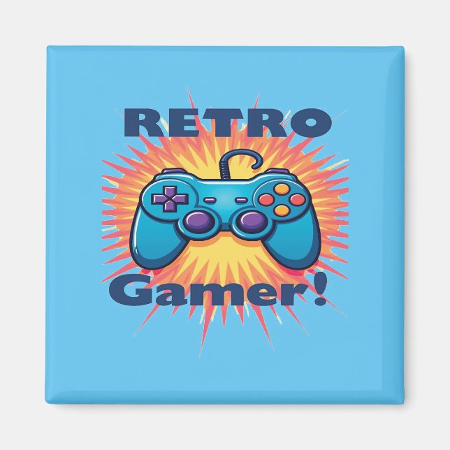Retro Gamer Controller Design für klassisches Gami Magnet (Vorne)