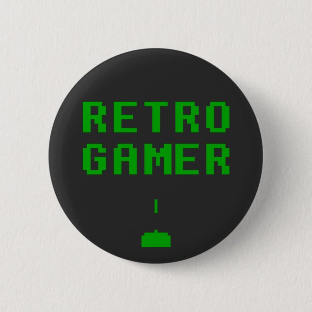 RETRO GAMER Geek-Abzeichen Button (Vorderseite)
