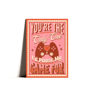 Retro Gamer Happy Valentines Day Card Feiertagskarte