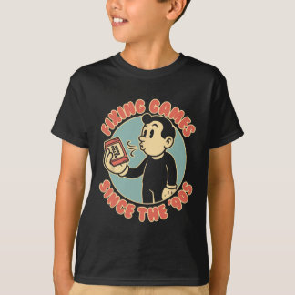 Retro-Gamer im Vintage-Stil der 90er Jahre Videosp T-Shirt