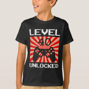 Retro-Gamer Level 40 freigeschaltete Controller-Ge T-Shirt