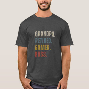 Retro-Gamer-Opa Lustiger Gaming-Spaß T-Shirt