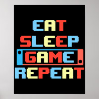 Retro Gamer Poster. Funny Videospiele