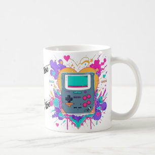 Retro Gamer Tasse - Farbige 90er Gameboy Art
