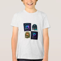 Retro-Gaming-Abzeichen Jungen T-Shirt | Kinder-Gam
