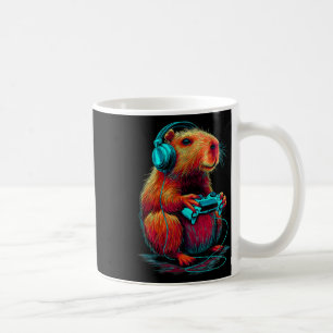 Retro-Gaming-Capyra lustiges Video-Gamer-Nagetier Kaffeetasse
