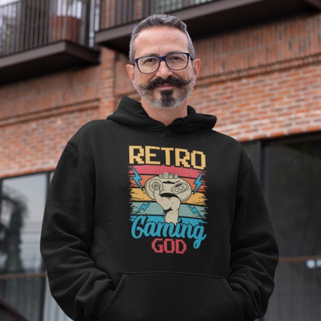 Retro Gaming God - Videospiel Hoodie (Von Creator hochgeladen)