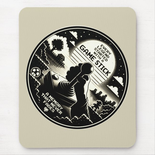Retro-Gaming-Mauspad Joystick Art2 Mousepad (Vorne)