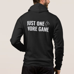 Retro Gaming Zipper - Schwarz - nur ein weiteres S Hoodie