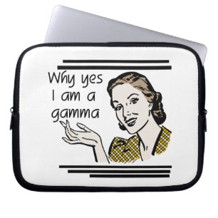 Retro Gamma Geschenke Laptopschutzhülle