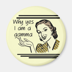 Retro Gamma-T-Shirts und Geschenke Magnet