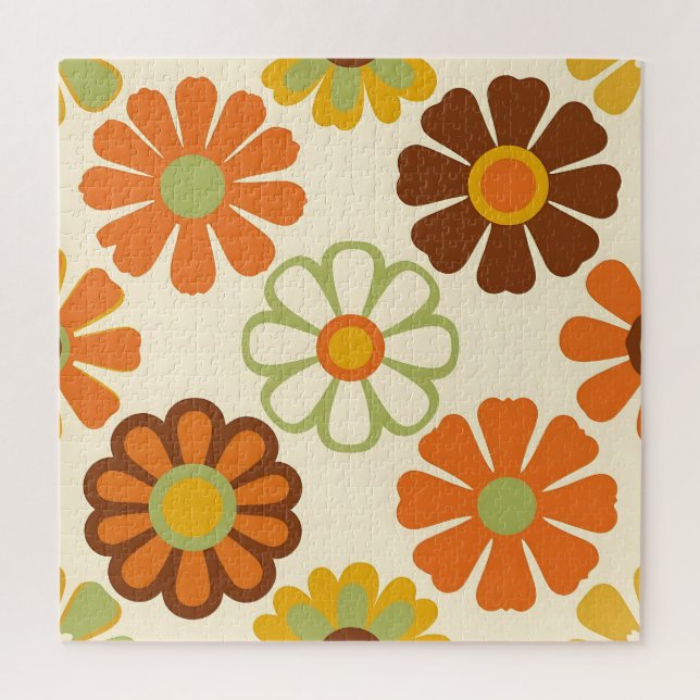Retro-Gänseblümchen-Blumenmuster (Vertikal)