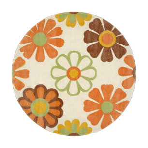 Retro-Gänseblümchen-Blumenmuster Schneidebrett