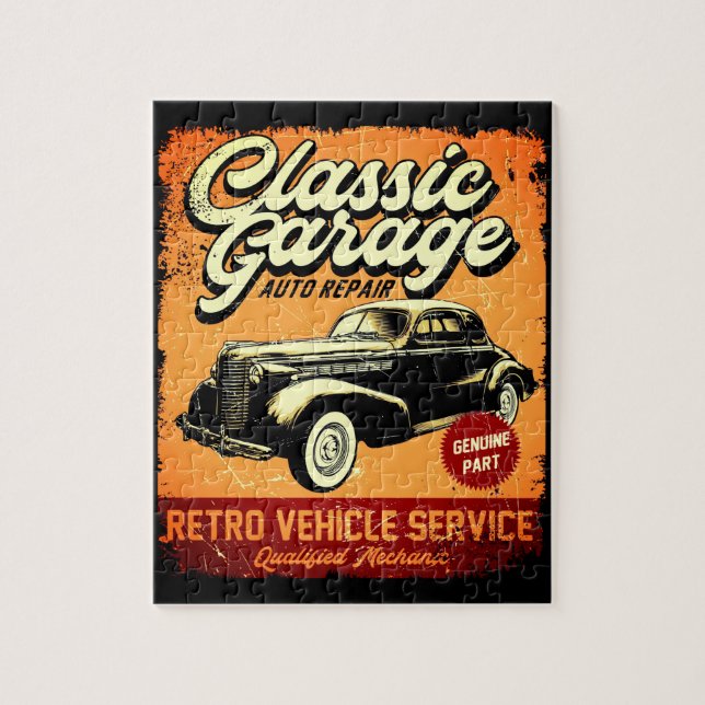 RETRO | GARAGE CLASSIQUE | PUZZLE (Vertical)