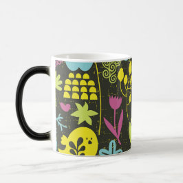 Retro Garden Birds Mug Verwandlungstasse