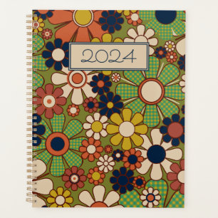 Retro Garden Blume Groovy 70er Vintag Planer