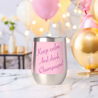 Retro Gardez le calme et buvez du champagne