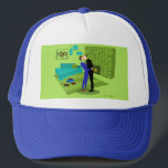 Retro Gay Couple in Liebe Truckerkappe<br><div class="desc">Dieses Retro Gay Couple in Liebe Design ist die perfekte Mischung aus Leidenschaft und Kitsch. Das minimalistische Kunstdesign der 60er Jahre besticht durch ein attraktives Homosexuellenpaar, das mitten in der Stadt küsst und tadellos dekoriert ist, das Zuhause. Der Kamin aus Kalkgrün Set die Stimmung für die gepflegten Herren, da die...</div>