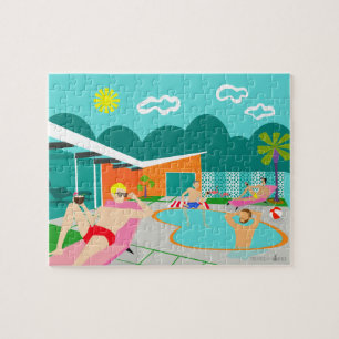 Retro Gay Pool Party Puzzle