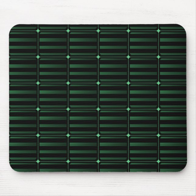 Retro Gebäude blockiert Mousepad, dunkelgrün Mousepad (Vorne)