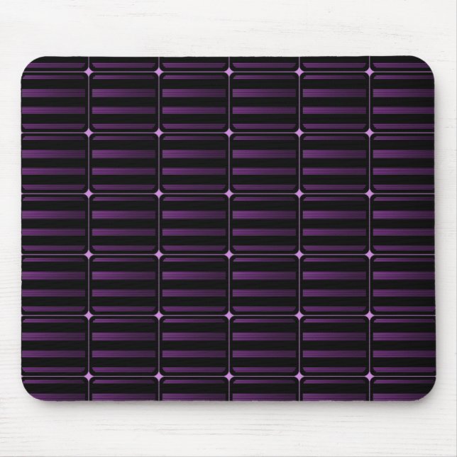 Retro Gebäude blockiert Mousepad, Lila Mousepad (Vorne)