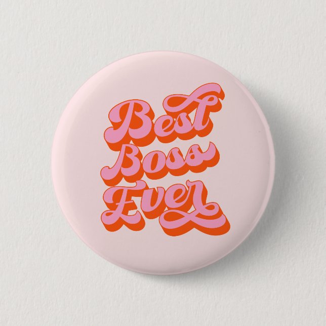 Retro Geben Sie den besten Boss je Button ein. (Vorderseite)