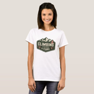 Retro-Gebirgskrebs-Bewusstsein Kletterdesign T-Shirt