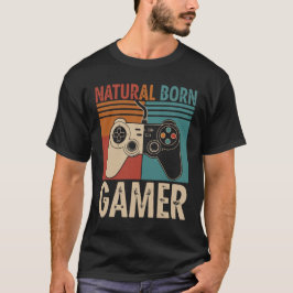Retro geborener Gamer lustig T-Shirt