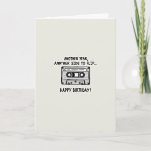 Retro-Geburtstags-Kassettencard Karte