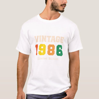 Retro-Geburtstagsdesign limitierte Auflage 1986 T-Shirt