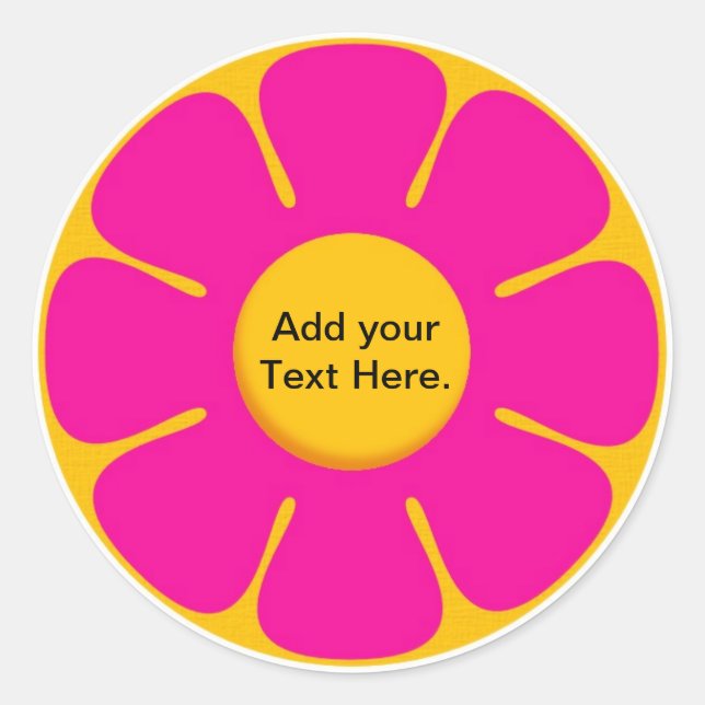 Retro Geburtstagsparty Cupcake Toppers Stickers (Vorderseite)