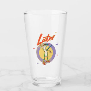 Retro Gecko Later Lazy Day Humor Glas