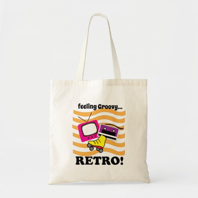 Retro Gefühl Groovy Retro Tragetasche (Vorne)