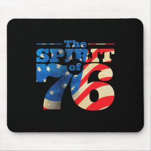 Retro Geist vom 76. 4. Juli Shirt Mousepad