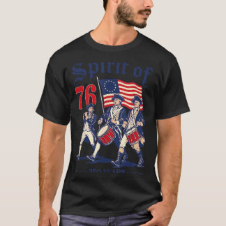 Retro Geist von 76 250 Jahre Semiquincentennial T-Shirt