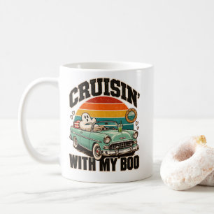 Retro-Geisterwagen Cruisin 'mit meinem Boo Hallowe Kaffeetasse