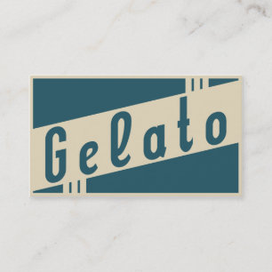 Retro gelato visitenkarte