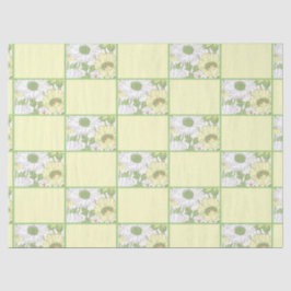 Retro Gelb Grün Mitte Jahrhundert Land Blüte Seidenpapier
