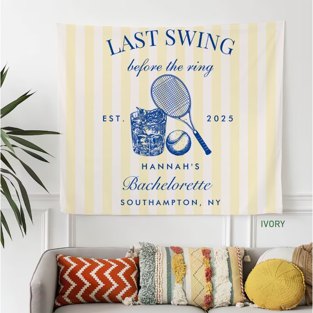 Retro Gelb letzte Swing vor dem Ring Tennis Bac Fleecedecke (Von Creator hochgeladen)