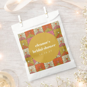 Retro Gelbe Dekoration Botanische Brautparty Anfer Geschenktütchen