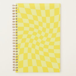 Retro-Gelbe Karos verschleierte Karton Planer