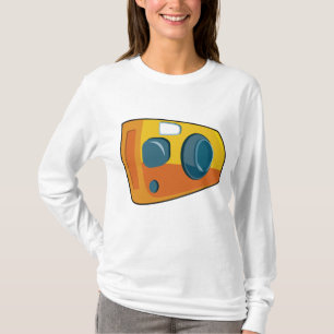 Retro-Gelbfilm-Kamera mit Sucher T-Shirt