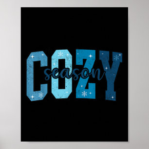 Retro Gemütliche Jahreszeit Süße Winter-Vibes Die Poster