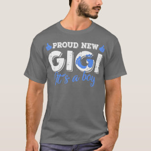 Retro Gender Reveal Proud New Gigi Es ist ein Jung T-Shirt