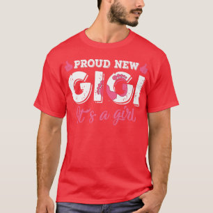 Retro Gender Reveal Proud New Gigi Es ist ein Mädc T-Shirt