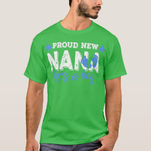 Retro Gender Reveal Proud New Nana Es ist ein Jung T-Shirt