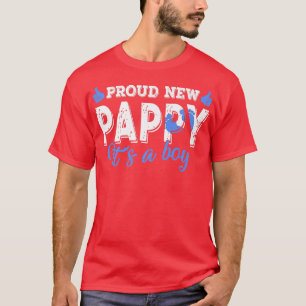 Retro Gender Reveal Proud New Pappy Es ist ein Jun T-Shirt