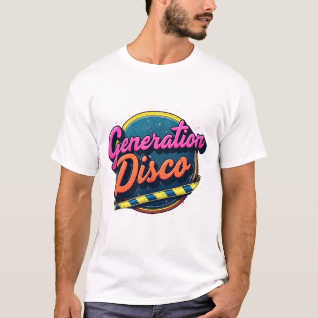 Retro Generation Disco T-Shirt - Unisex Disco-T-Sh (Vorderseite)